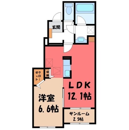 野木駅 徒歩18分 1階の物件間取画像